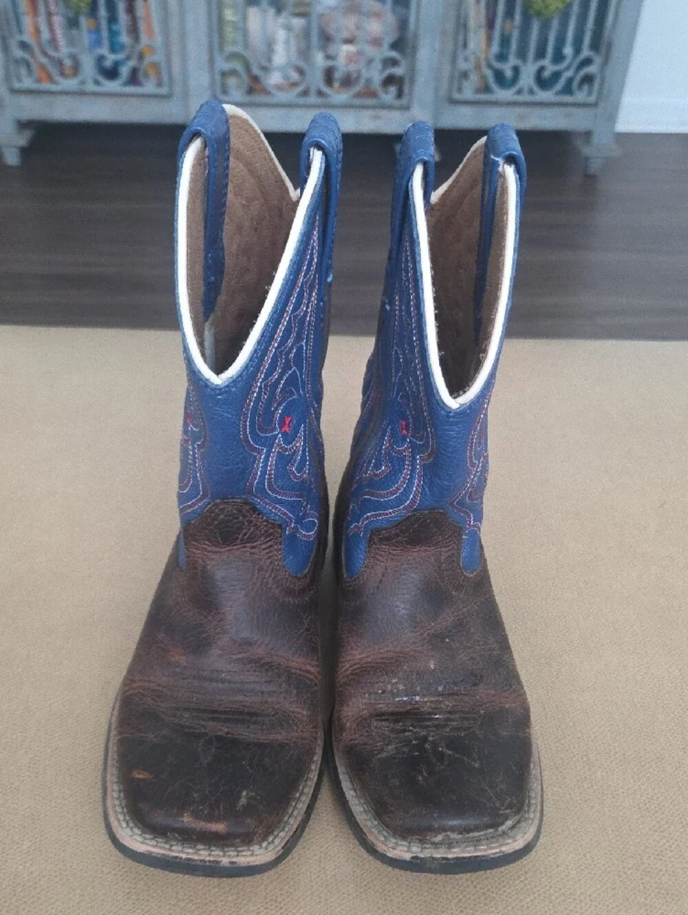Ariat Little Boys' Quickdraw Western Boots - Broad Square Toe Sz 11
